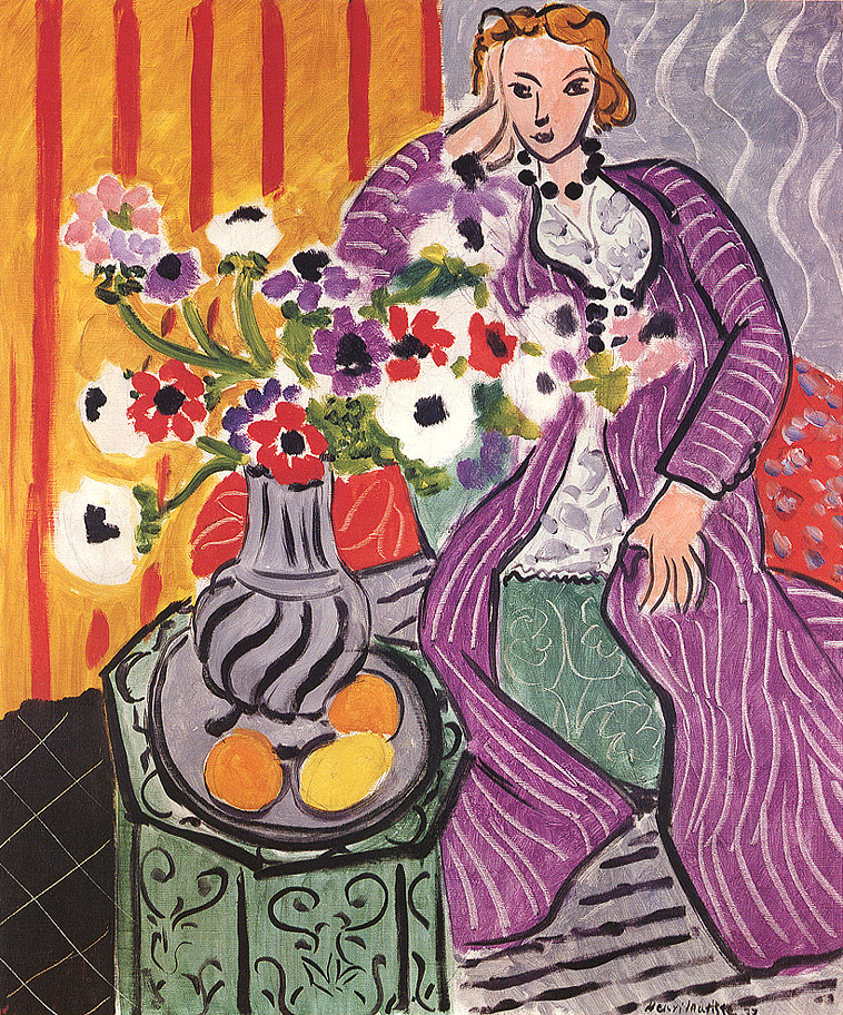 Henri Matisse - Purple Robe and Anemones 1937